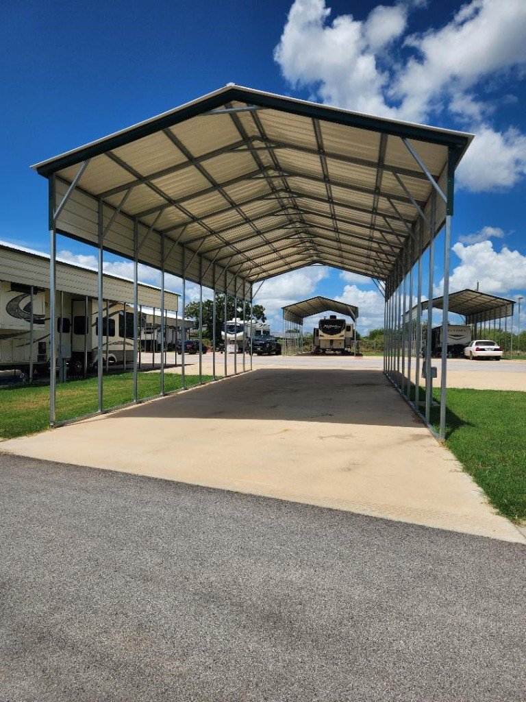 Covered Concrete Pad